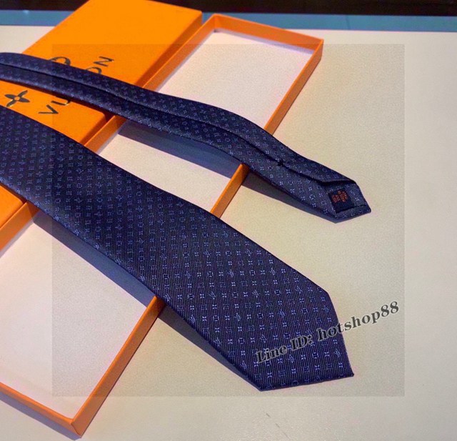 LV專櫃新品路易威登小Logo提花真絲手工定制男士圍巾 mmyj1649